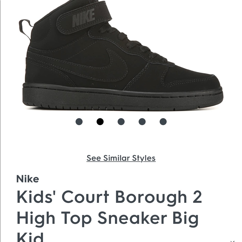 Nike black Air Force 1 high top